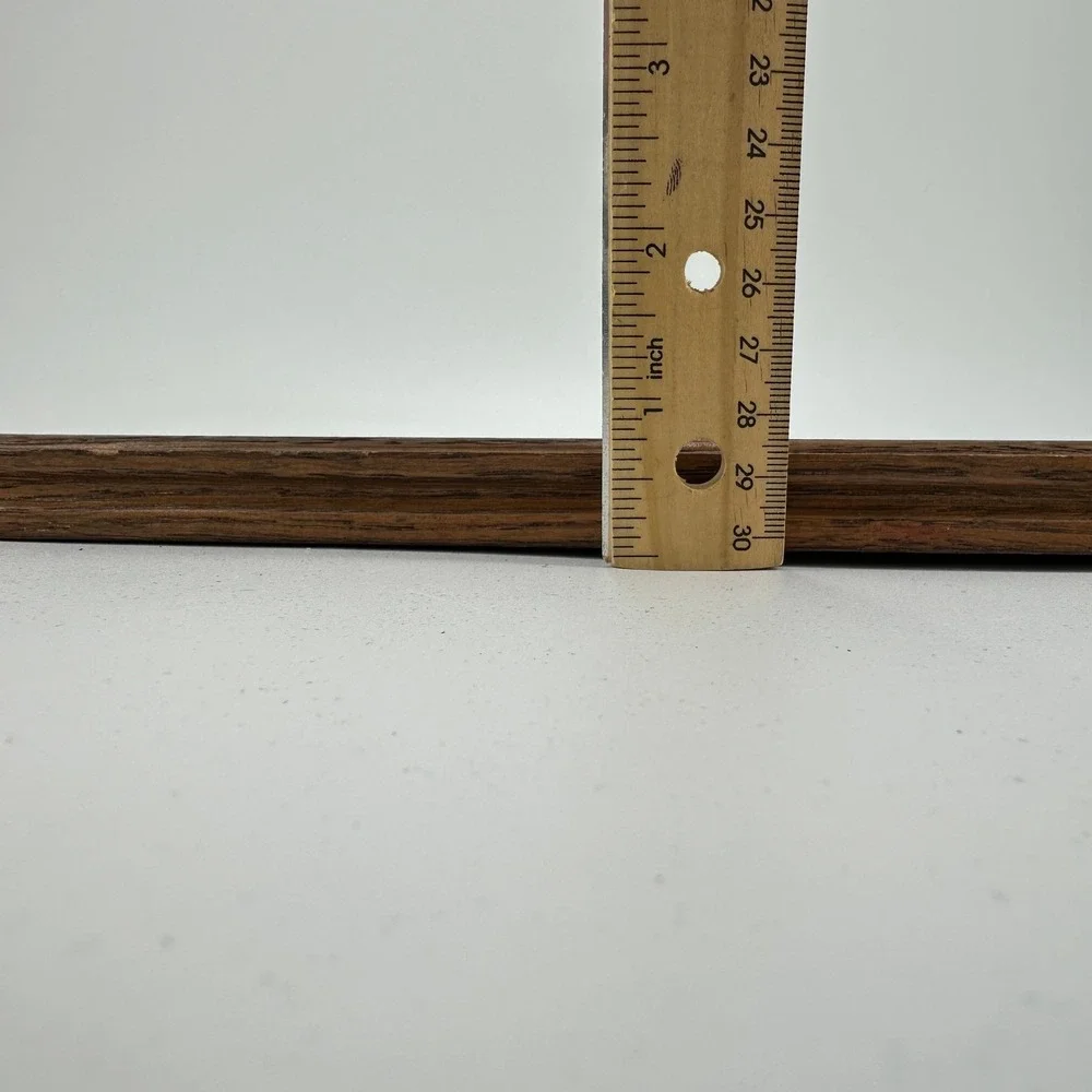 Vintage Solid Wood 4x6 Picture Frame Dark Oak Finish Beveled Edge Glass Front